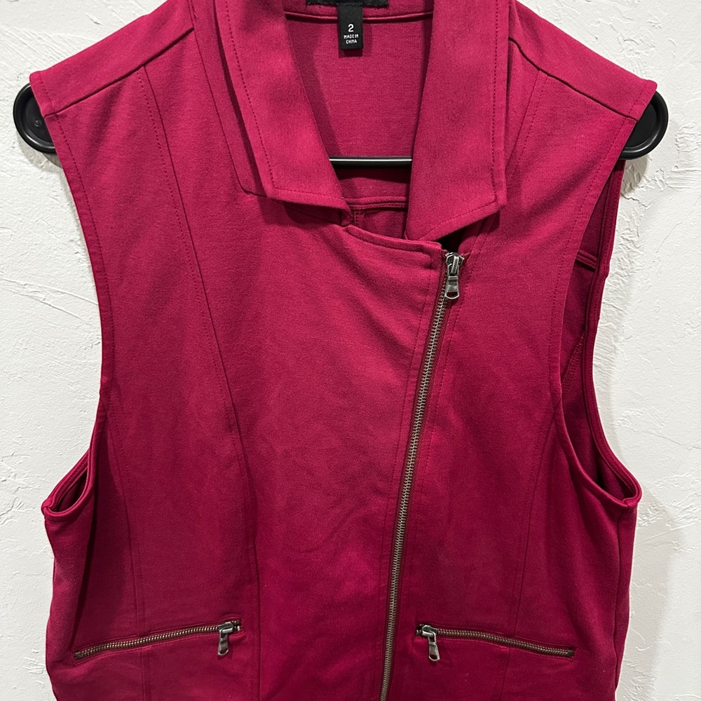 Torrid Fuchsia Vest with Zipper Detail